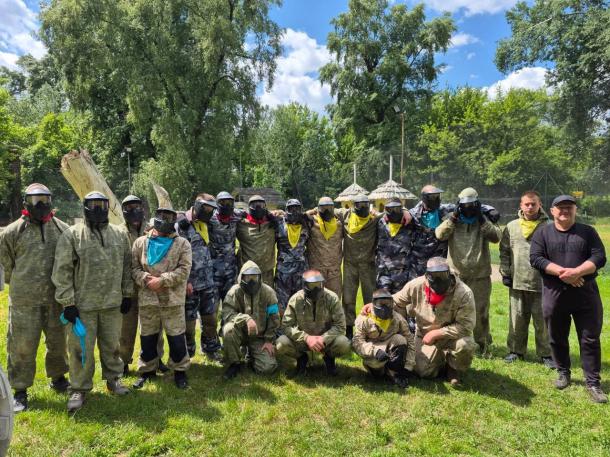Турнір з «Пейнтболу» з представниками поліції особливого призначення Фото 2