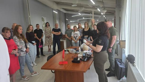 Навчання з домедичної допомоги для працівників ТОВ «ТД ГУРМАНДІЗ» Фото 1